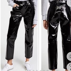 Rag and Bone Glossy Straight Leg Pants